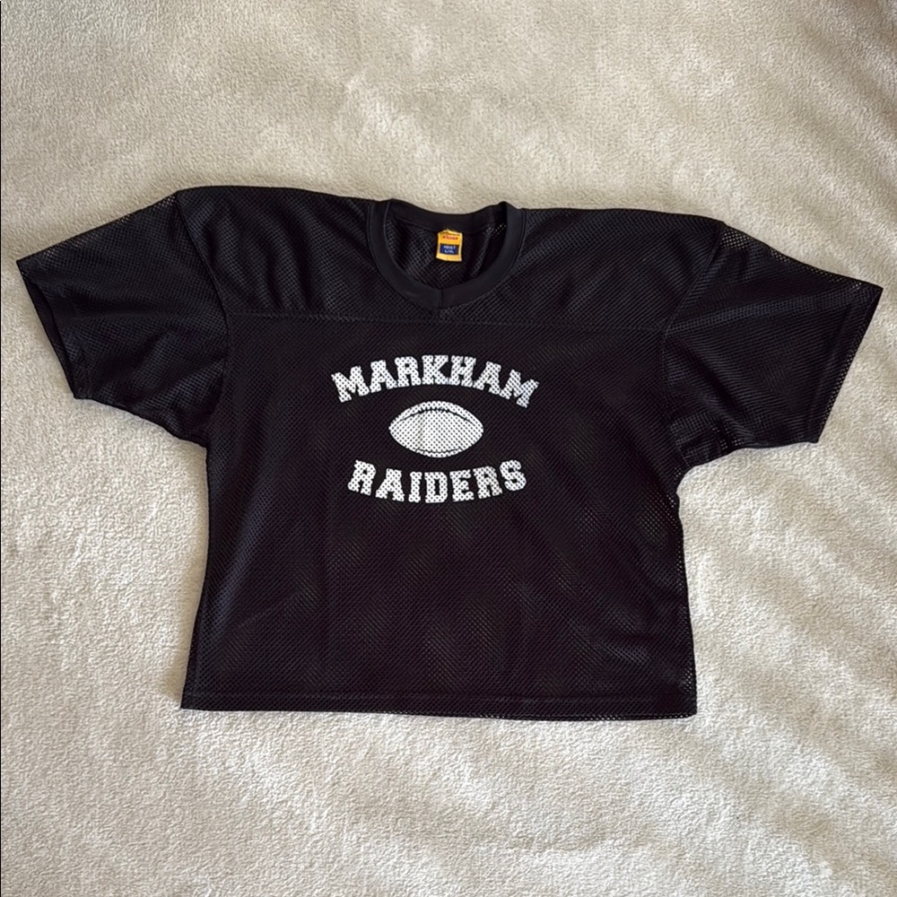 Vintage men’s Black and White football Jersey